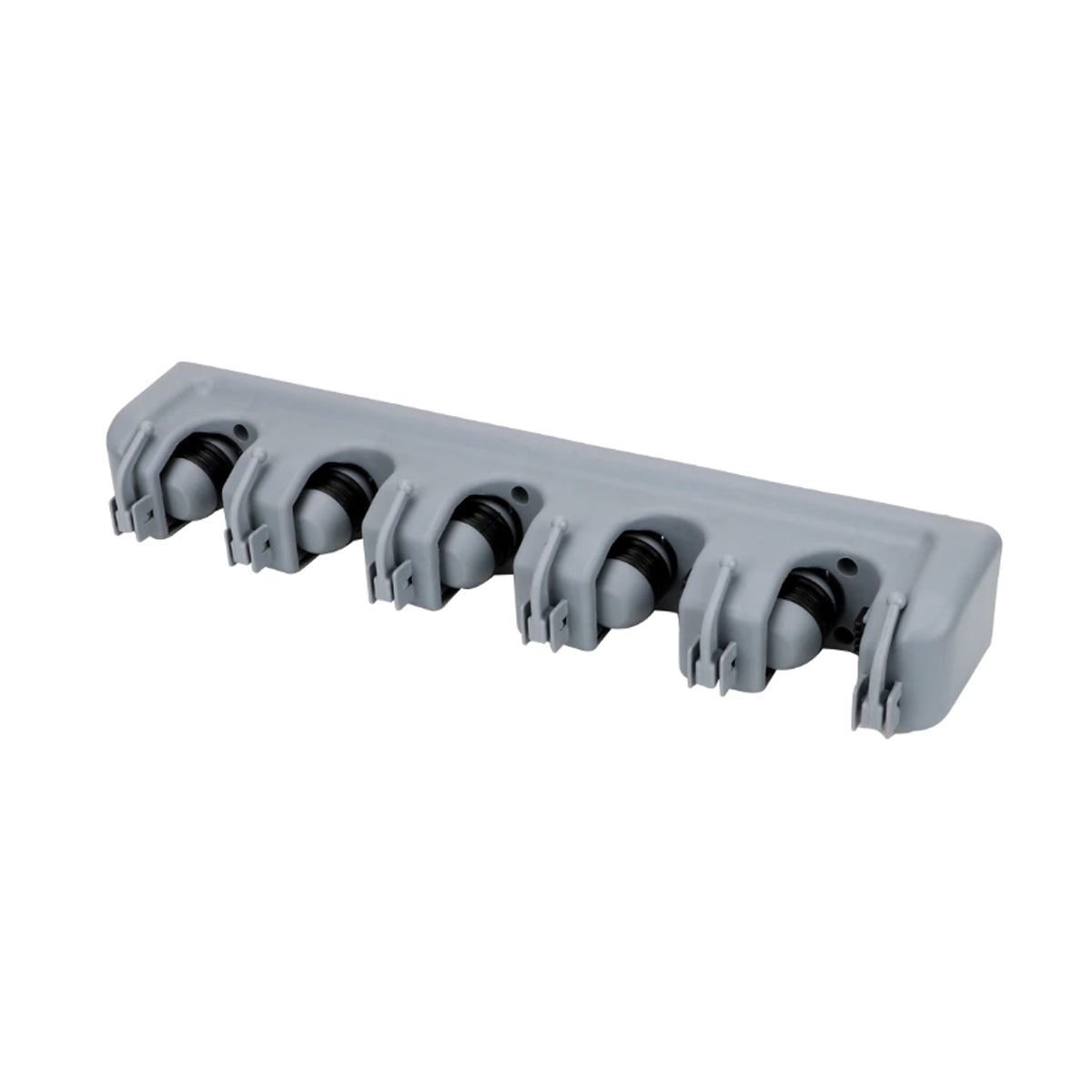 Bezemopbergsysteem - 5 Bezems - Ophangsysteem Tuingereedschap - Grijs
