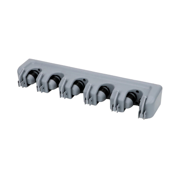 Bezemopbergsysteem - 5 Bezems - Ophangsysteem Tuingereedschap - Grijs
