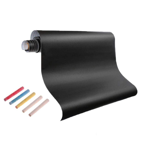 Krijtbordfolie - 200x45 cm - Muursticker - Inclusief krijtjes