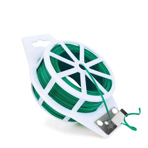 Binddraad Groen - 100 Meter - IJzerdraad Geplastificeerd - Spandraad