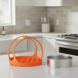 Pannenhouder - Diameter 20 cm - Lichtgewicht - Siliconen - Oranje