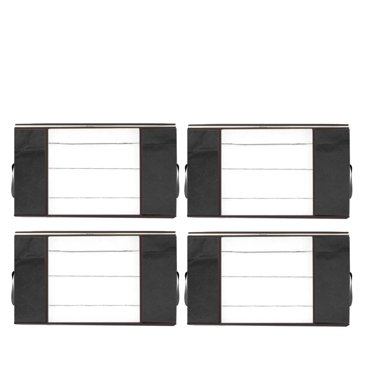 Hoogwaardige Opbergtas voor Kleding - 4 Stuks - Zwart - Organizer voor Dekbed