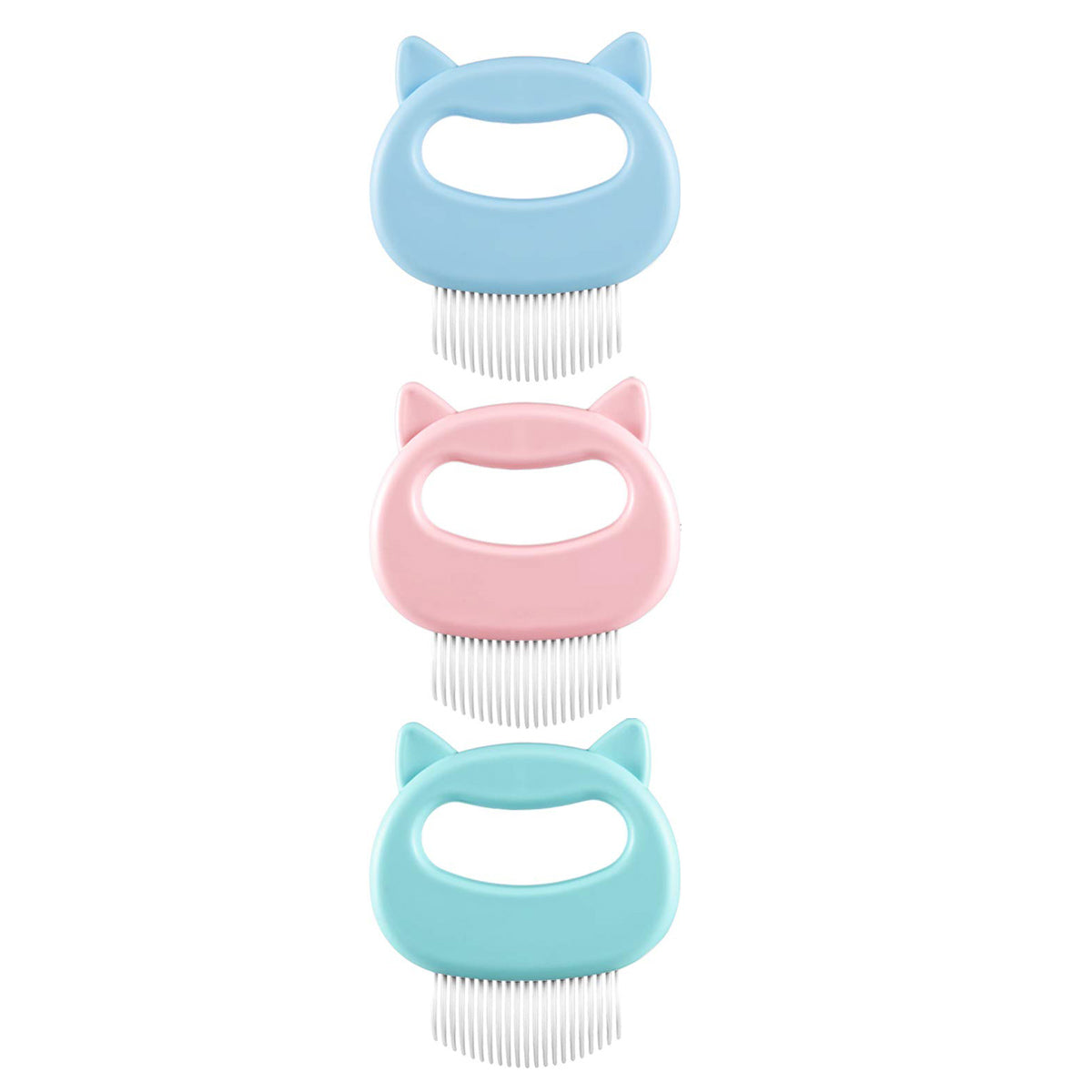 Kattenmassage - Massageborstel - Flexibel Materiaal - Set van 3