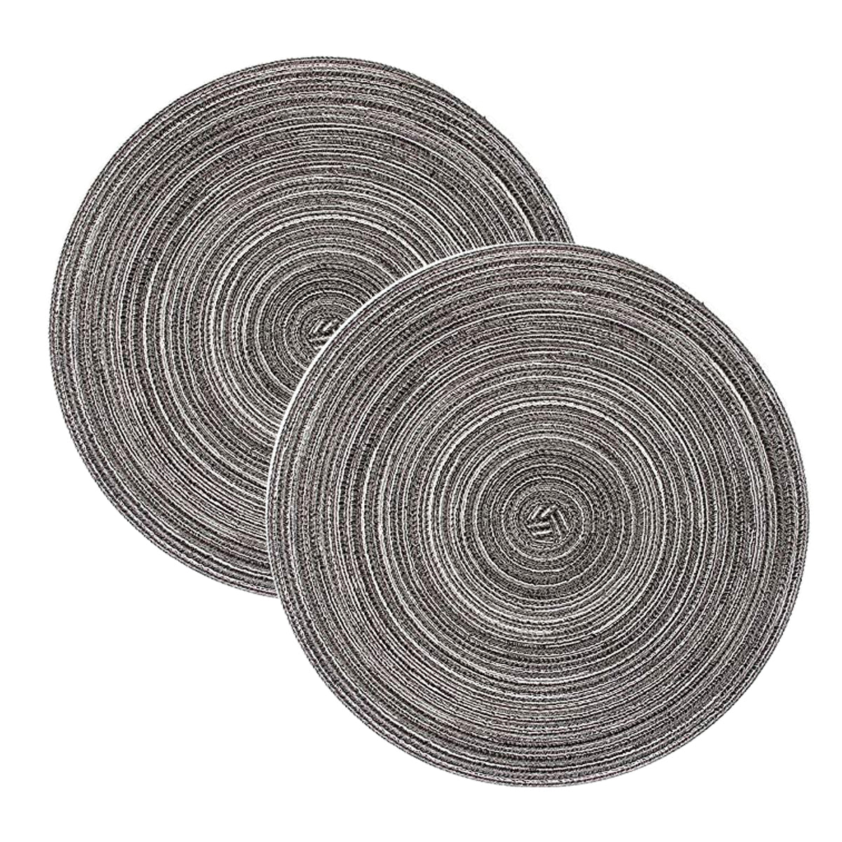 Placemat - 2 stuks - Placemat 38 cm - Grijs