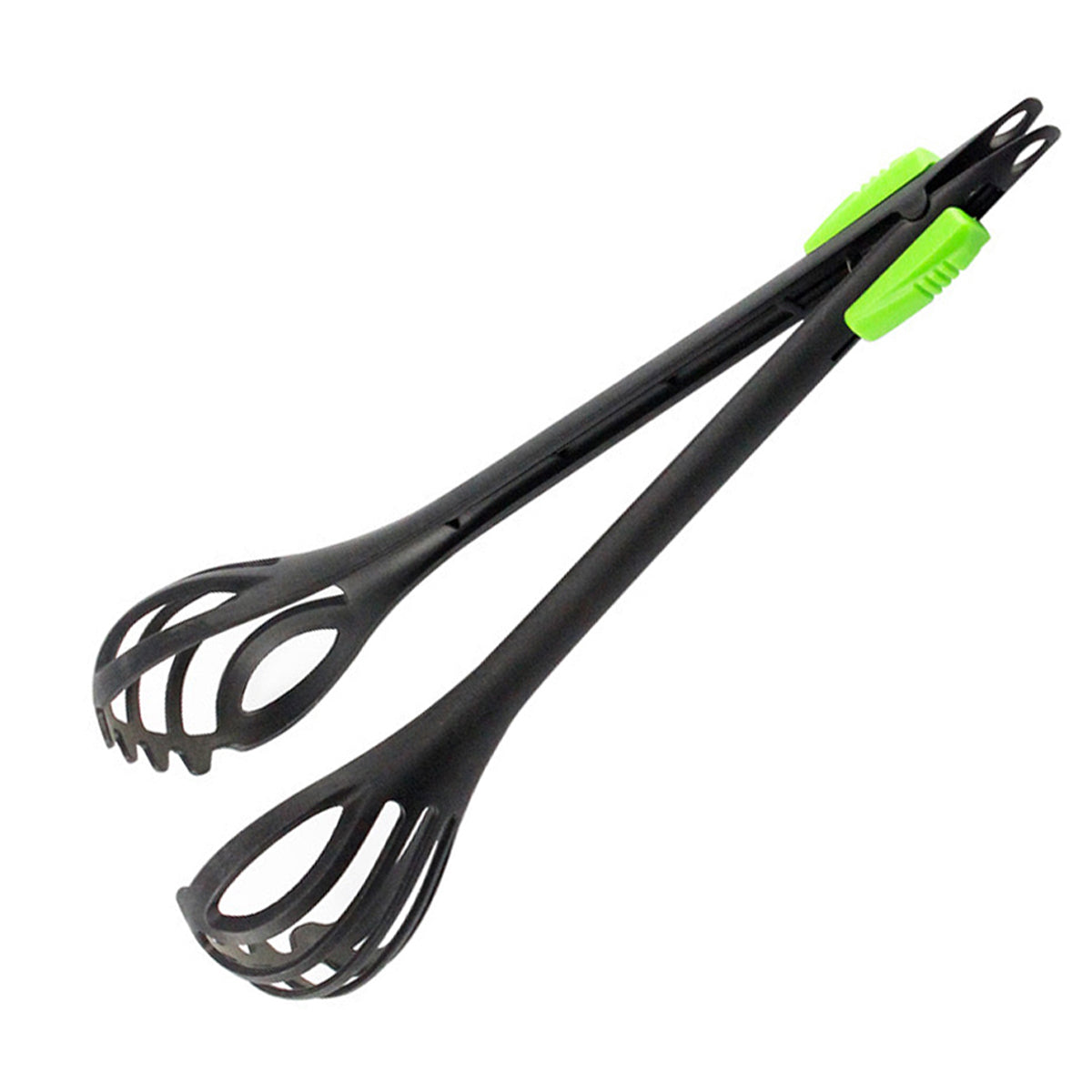Eierschep - Eierklopper - Beslagklopper - Voor gekookte eieren - Zwart/Groen - 28 x 7 cm
