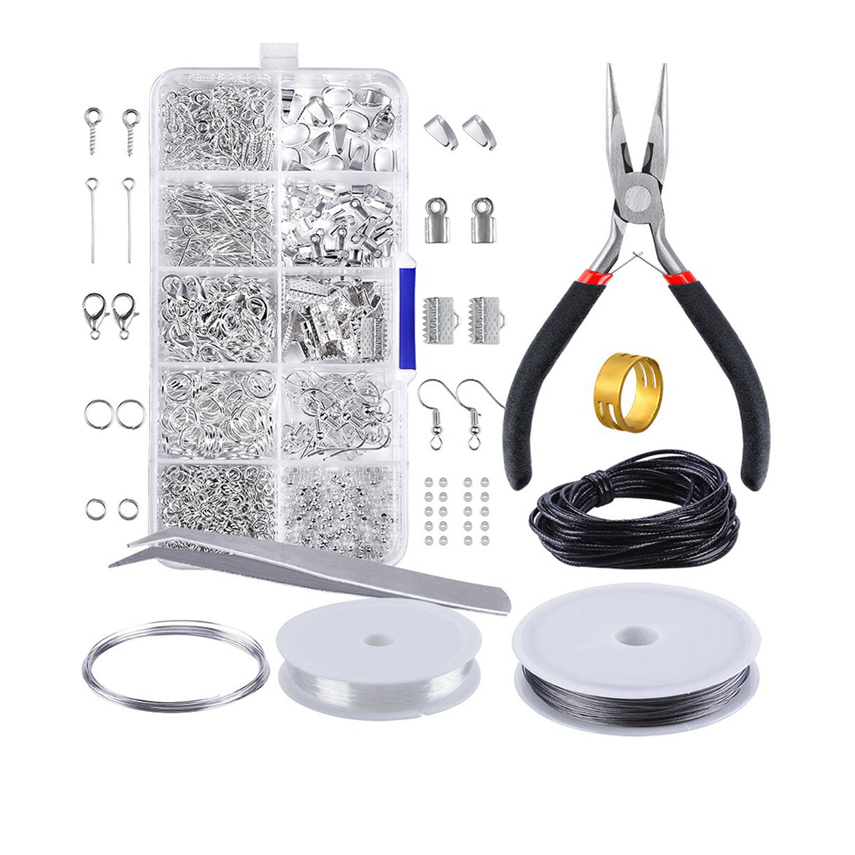 Sieraden Maken Starter Set - Zilver - DIY Zelf Sieraden - 850-delig