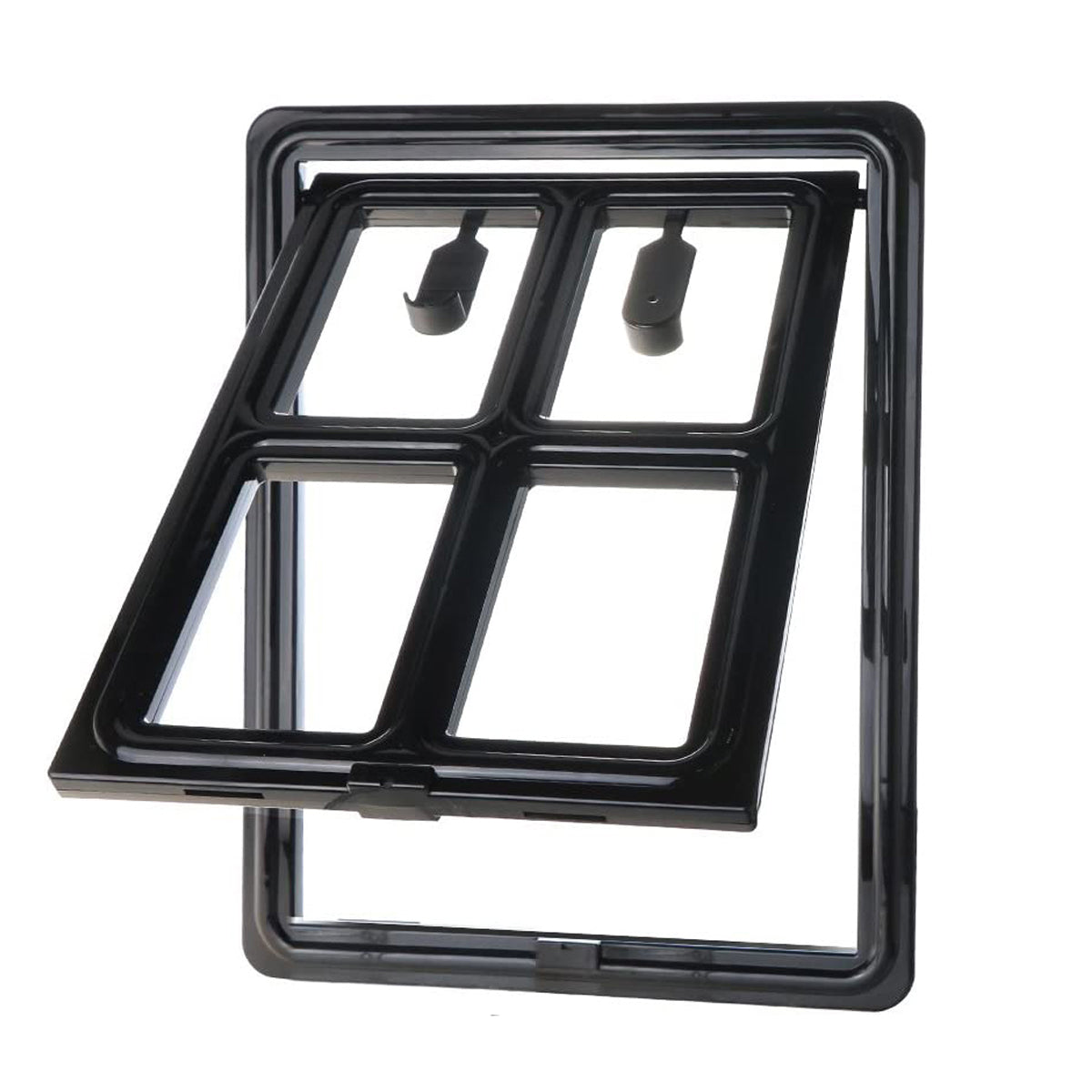 Hondenluik - Afsluitbaar - 4 Standen - 35x28 cm - Zwart