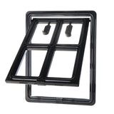 Hondenluik - Afsluitbaar - 4 Standen - 35x28 cm - Zwart