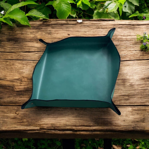 Verpotmat - 75 x 75 cm - Groen met Drukknopen - Waterdichte Mat - Plantenmat - Tuinmat