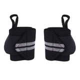 Fitness - Crossfit Polsband - Polsbandage Wrist Support Wraps - Pols Bandage Band - Set Van 2 Stuks - Zwart-Grijs