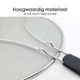 Anti Spatdeksel - Diameter 33 cm - Vaatwasserbestendig - Past op de meeste pannen