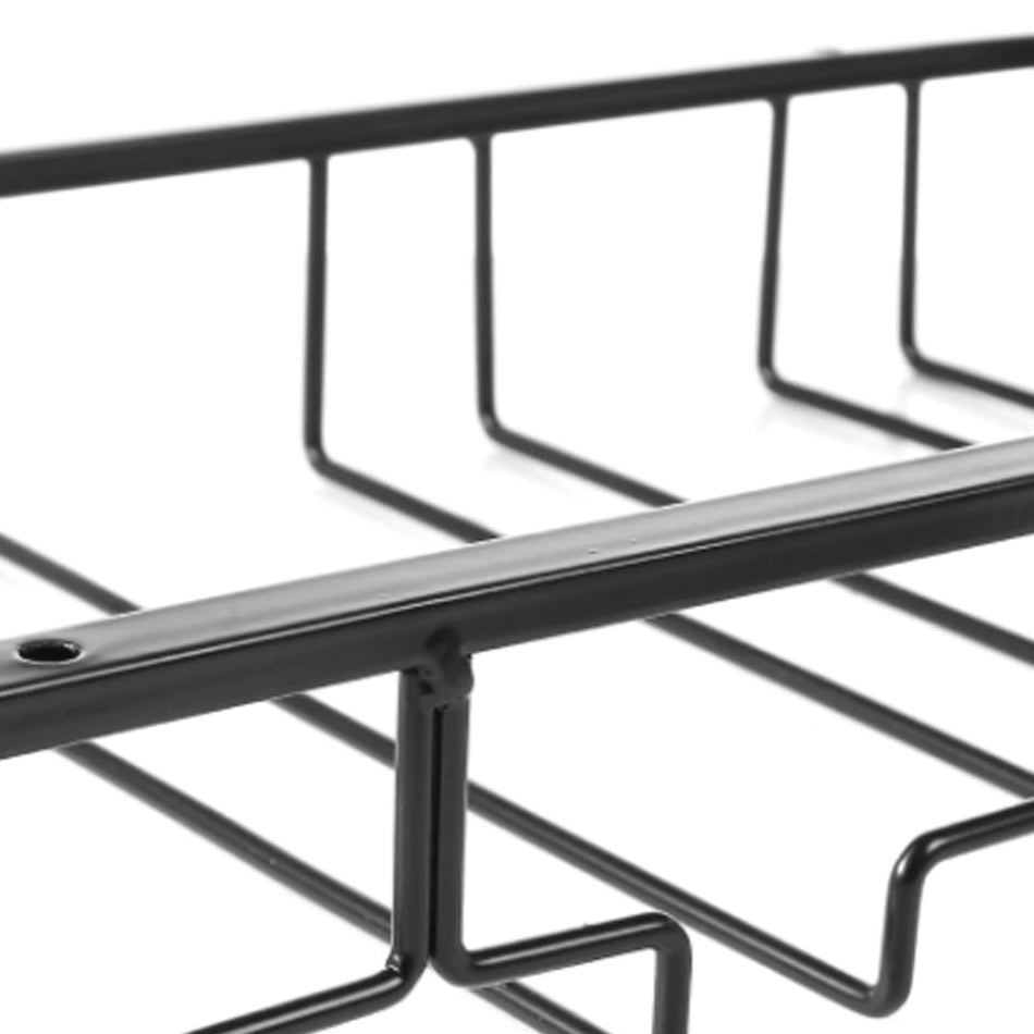 Ophangrek Wijnglazen - Zwart - 12 glazen - Wijnglazenhouder - Glazenrek