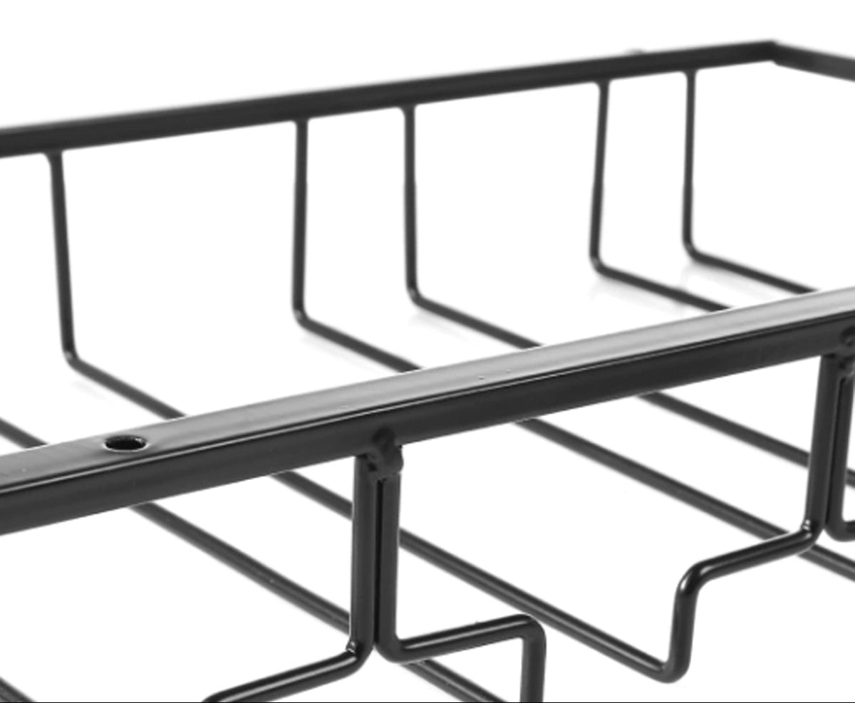 Ophangrek Wijnglazen - Zwart - 18 glazen - Wijnglazenhouder - Glazenrek
