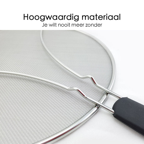 Anti Spatdeksel - Diameter 33 cm - Vaatwasserbestendig - Past op de meeste pannen