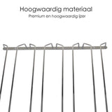 Ophangrek Wijnglazen - Zilver - 12 Glazen - Wijnglazenhouder - 4 Rijen