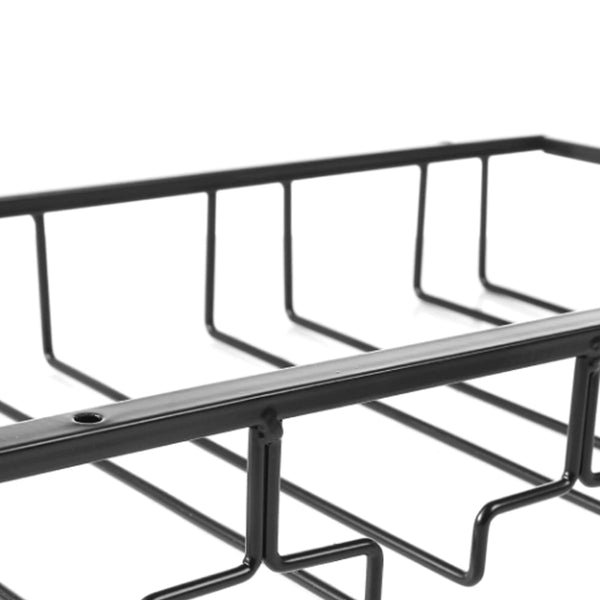 Ophangrek Wijnglazen - 24 glazen - Zwart - Wijnglazenhouder - Glazenrek