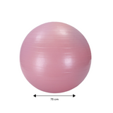 Yoga bal - Roze - inclusief pomp - Fitness bal - Zwangerschapsbal - 75 cm - Stevig & duurzaam