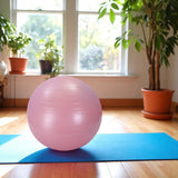 Yoga bal - Roze - inclusief pomp - Fitness bal - Zwangerschapsbal - 75 cm - Stevig & duurzaam