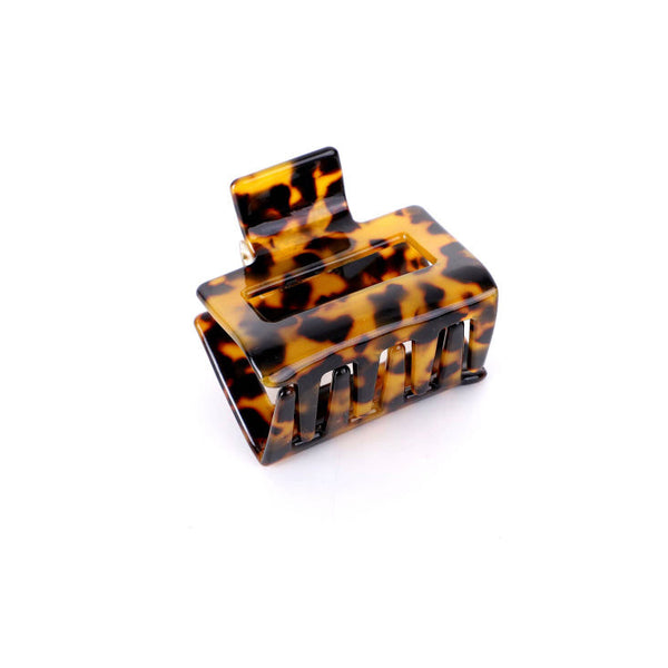 Claw Haar Clip | Haarklem Klein voor dun/normaal haar | Haarspeld | Haarclip klein | Kleur: Donker Bruin