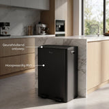 Prullenbak 60 Liter (2x30L) met Pedaalbieding - Zwart