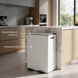 Prullenbak 60 Liter (2x30L) - Wit