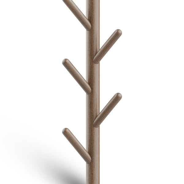 Wandkapstok 5 Haken Bruin