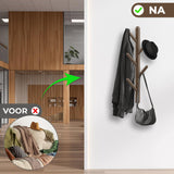 Wandkapstok 5 Haken Bruin