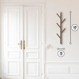 Wandkapstok 5 Haken Bruin