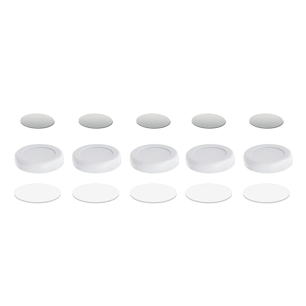 Afstandsbediening Houder Magnetisch - 5 Stuks - Wit - AB Houder- Houder voor Afstandsbediening voor aan de Muur - Remote Controll Holder