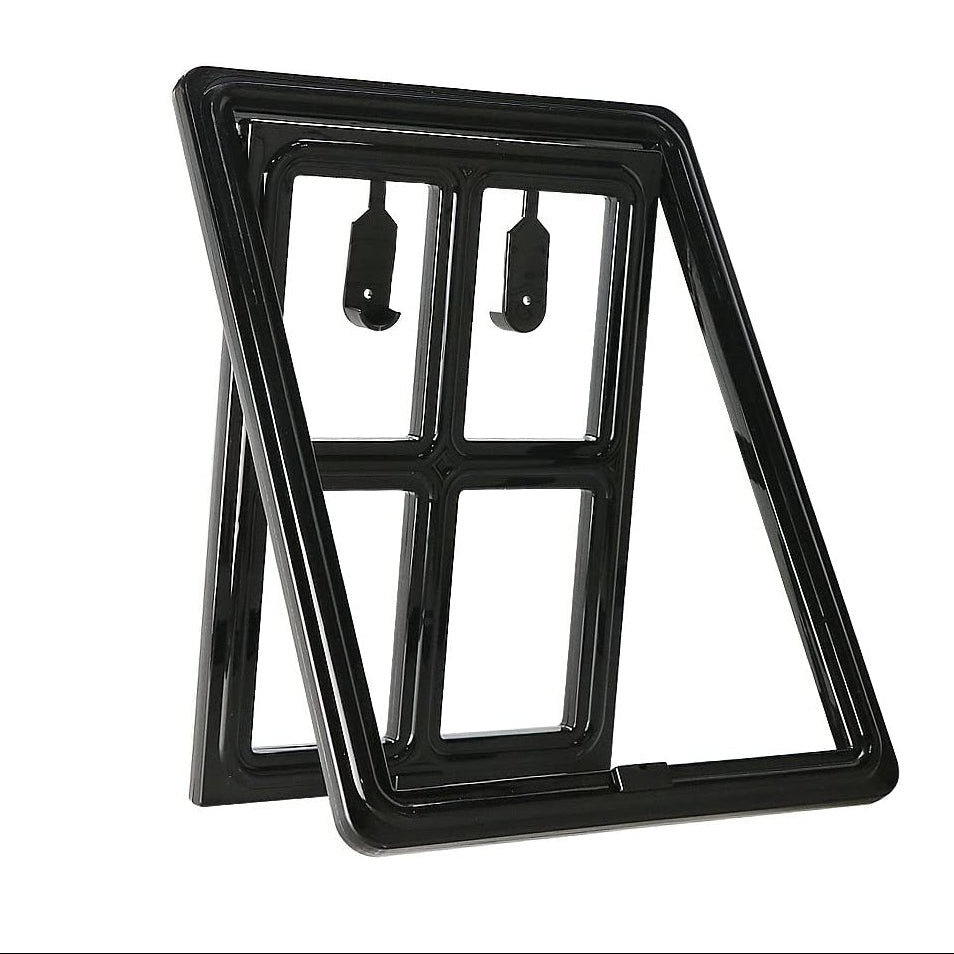 Hondenluik - Afsluitbaar - 4 Standen - 35x28 cm - Zwart