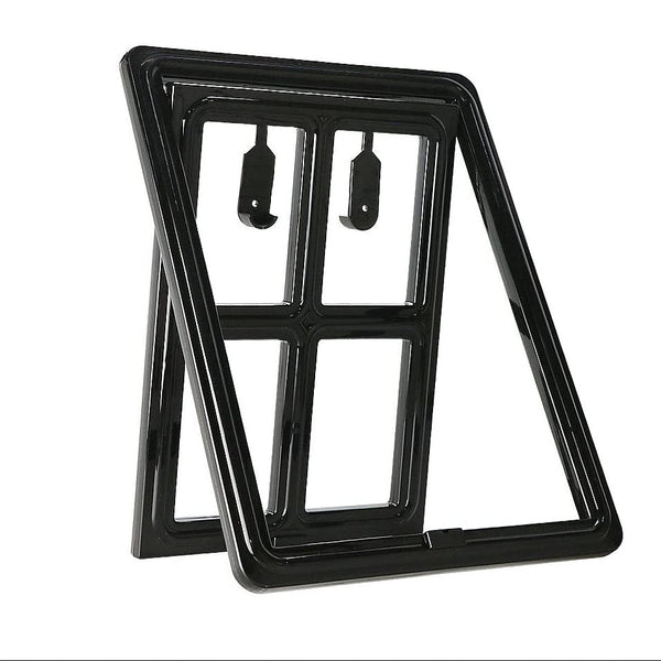 Hondenluik - Afsluitbaar - 4 Standen - 35x28 cm - Zwart