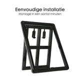 Hondenluik - Afsluitbaar - 4 Standen - 35x28 cm - Zwart