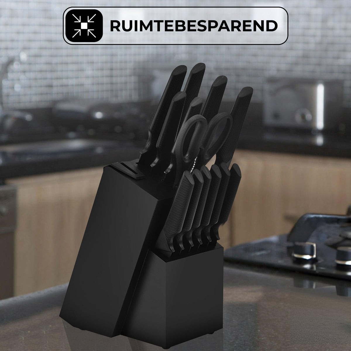 Messenset 14 Delig Zwart