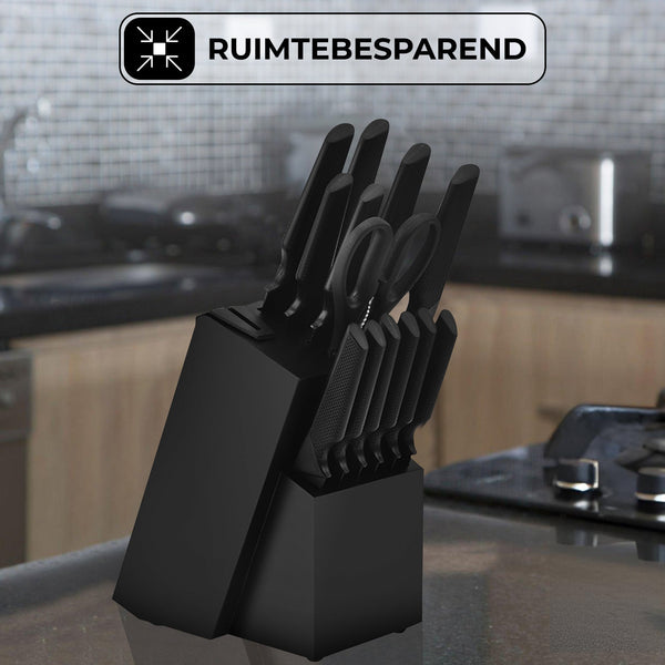 Messenset 14 Delig Zwart