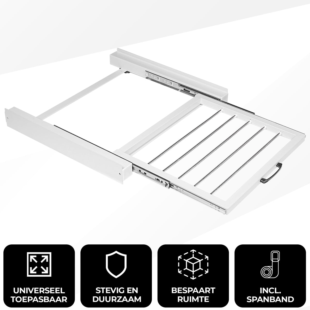 Wasmachine-droger Tussenstuk Wit