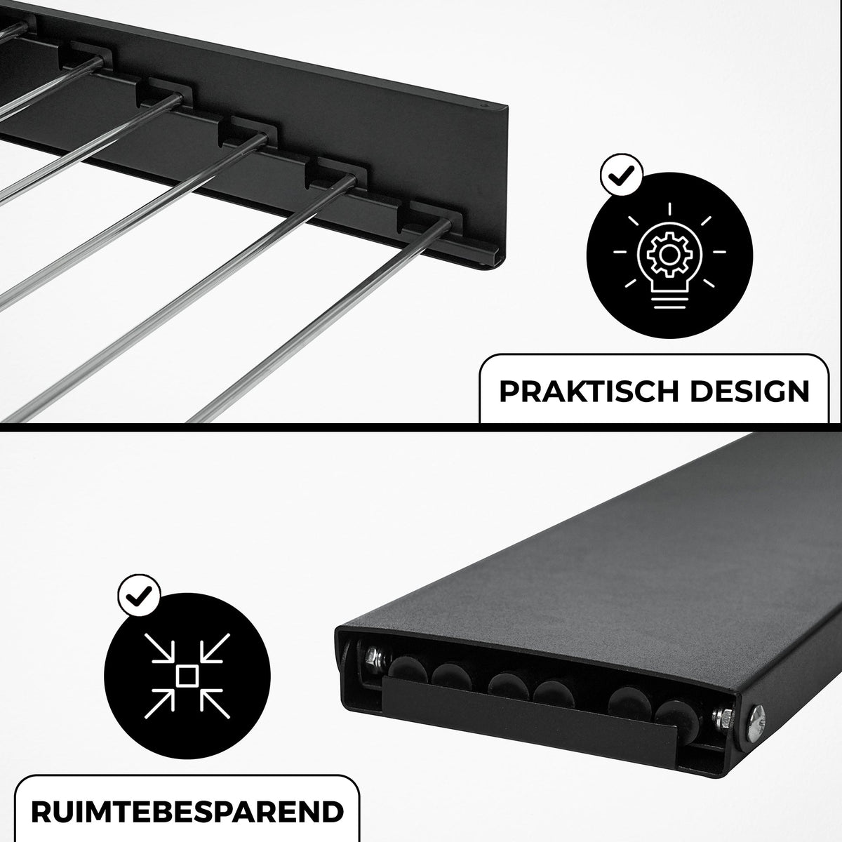 Wanddroogrek Muur Zwart