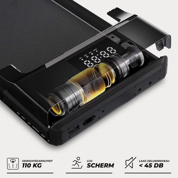 Loopband - Handmatige hellingshoek - Zwart Oranje