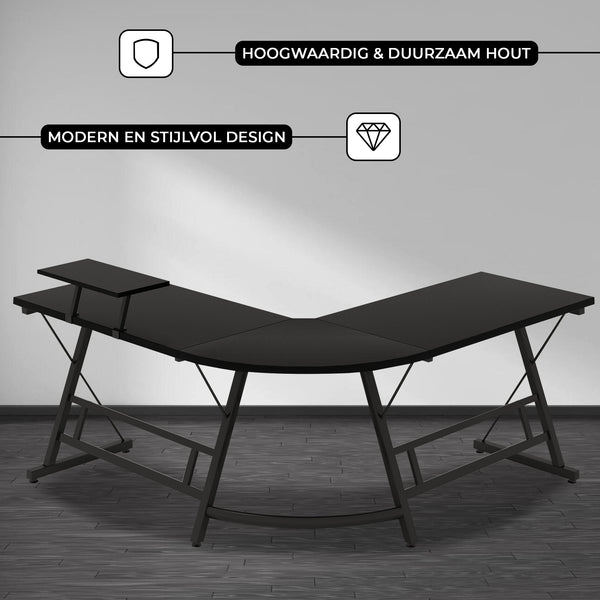 Hoekbureau Zwart