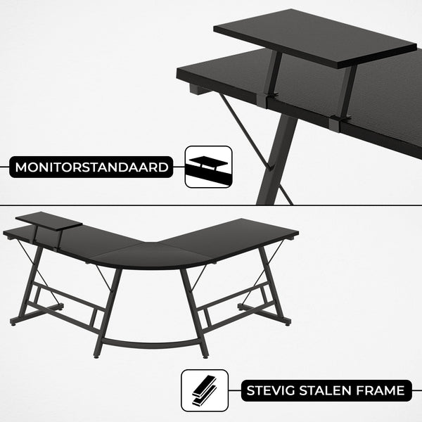 Hoekbureau Zwart