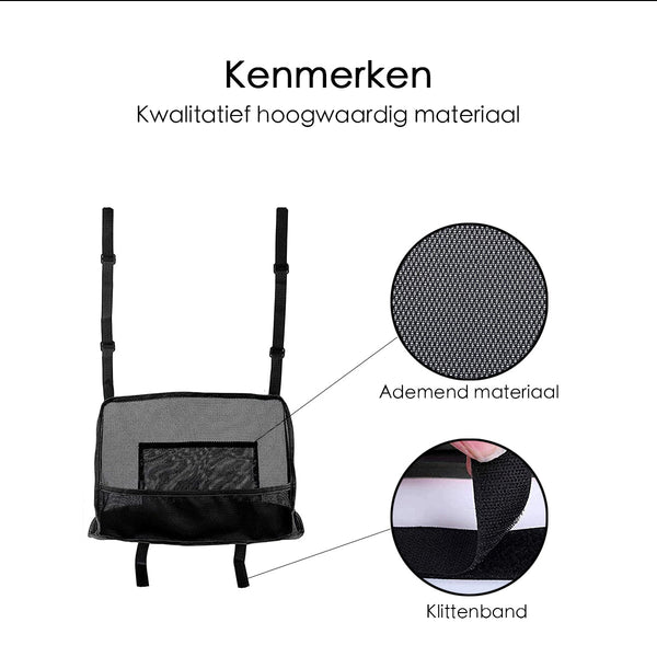 Auto Organizer - Autostoel & Achterbank - 40 x 17,5 cm - Zwart
