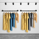 Kledingstang Muur Zwart