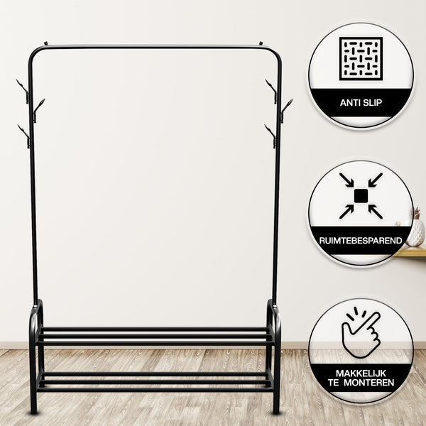 Kledingrek met Schoenenrek