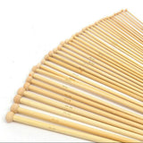 Breinaalden Set Bamboe 36 Stuks - 18 Verschillende Maten - 35 cm Lang - 2 tot 10 mm Dikte