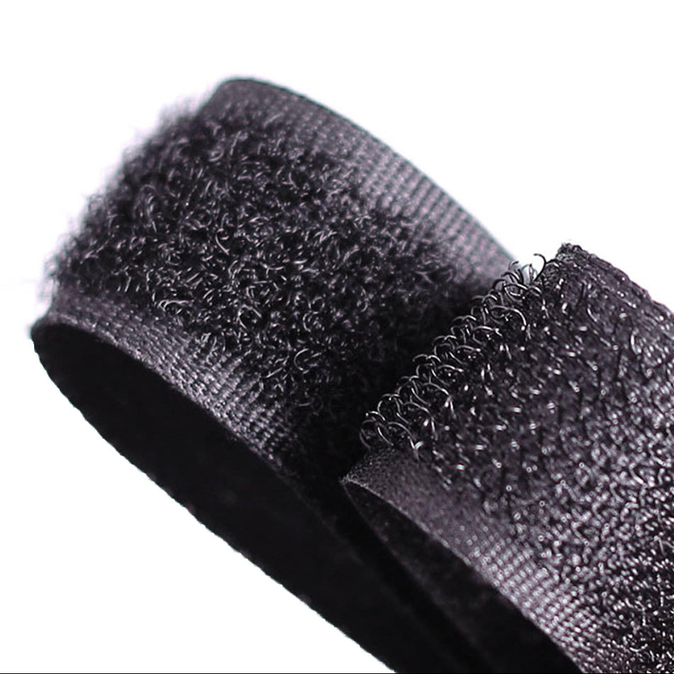 Klittenband - Rol Van 1 Meter - 10 cm Breed - Zwart