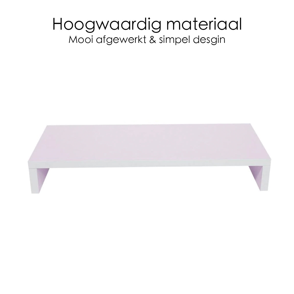 Monitorstandaard - 50cm x 20cm x 8cm - Wit
