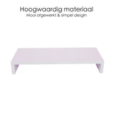 Monitorstandaard - 50cm x 20cm x 8cm - Wit