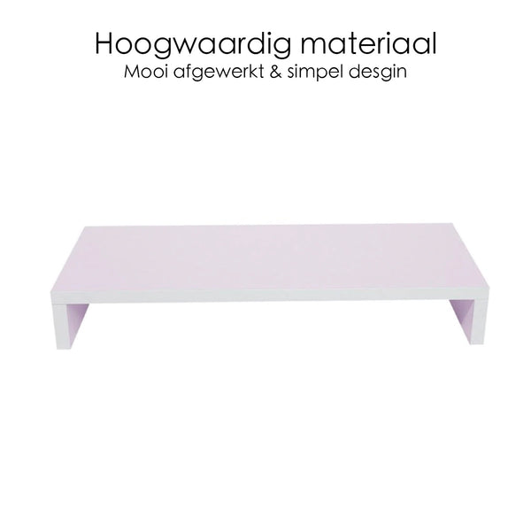 Monitorstandaard - 50cm x 20cm x 8cm - Wit