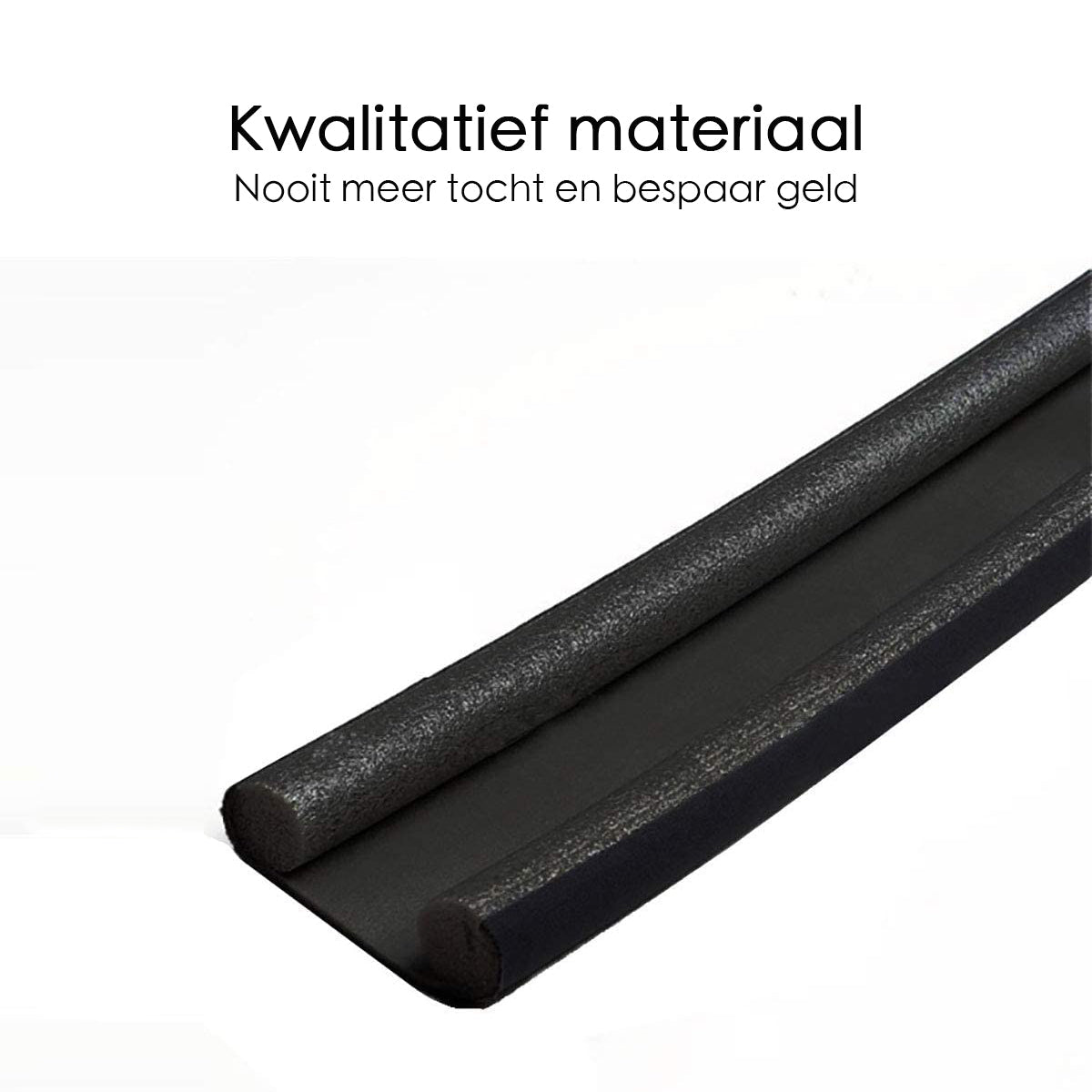 Tochtstopper Deur - Tochtrol - 95 cm - Zwart