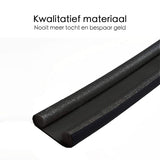 Tochtstopper Deur - Tochtrol - 95 cm - Zwart