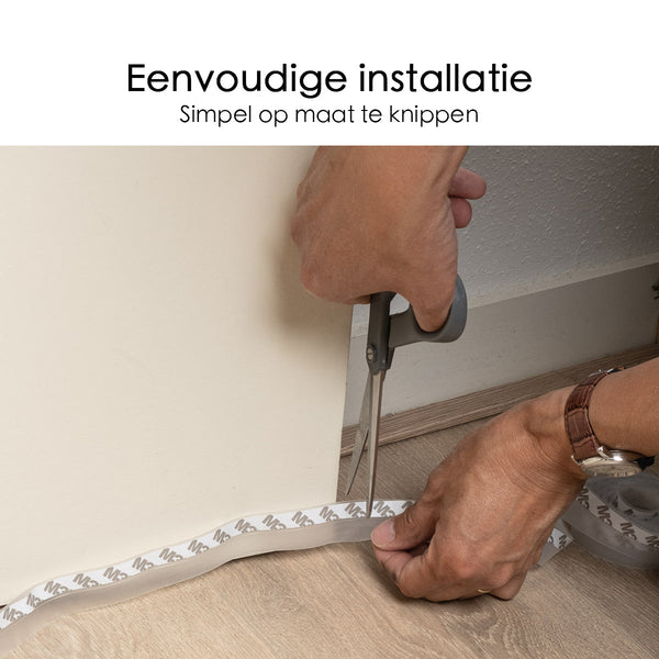 Tochtstrip - 3,5 cm x 5 meter - Transparant - Deur en Raam - Zelfklevend